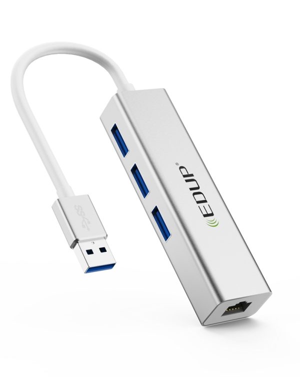 EDUP EP-9606 10/100/1000Mbps USB3.0 LANAdapter + USB 3.0 Port