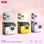 XO PR223 mini camera digital display fast charging power bank 10000mAh (Black & Yellow) - Image 4