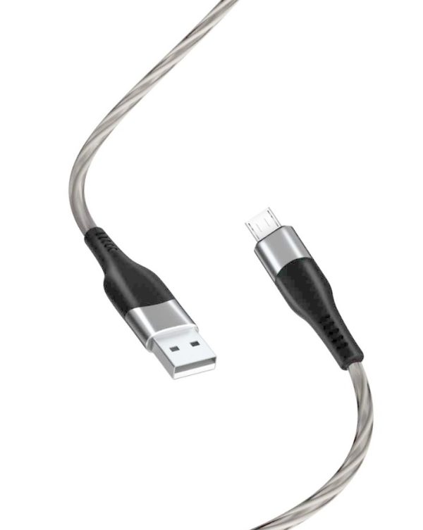 XO NB158 RGB Καλώδιο Φόρτισης για Micro 1m Μπλέ