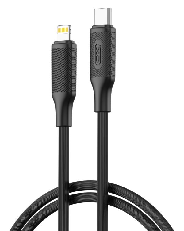 XO NB-Q265A PD 27W Type-C σε Lightning Μινιμαλιστικό Καλώδιο (Μαύρο)