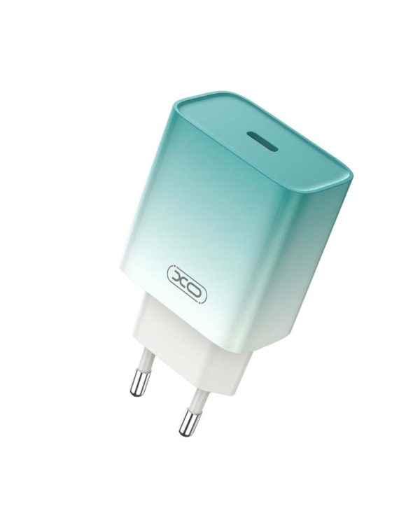 XO CE18 USB-C Φορτιστής Γρήγορης Φόρτισης EU 30W (Μπλε)