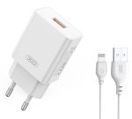 XO L127 USB-A QC18W Φορτιστής Γρήγορης Φόρτισης με Lightning Καλώδιο - Image 2