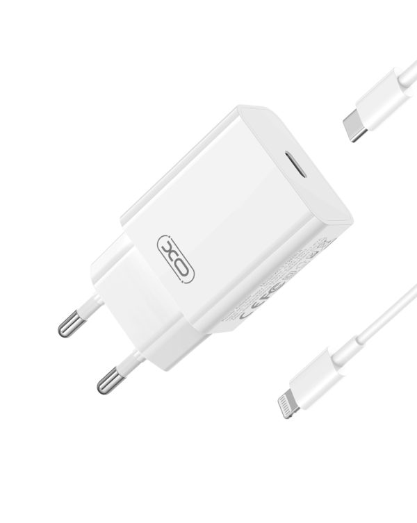 XO L126 USB-C PD20W Fast Charging Charger with Lightning cable(NB-Q189A)
