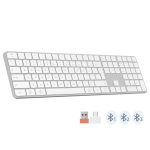 Meetion MT-K230MW 2.4G+Bluetooth Πληκτρολόγιο Λευκό US - Image 2