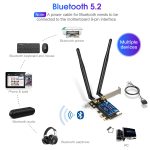 EDUP EP-9651GS WIFI 6EAX5400 + Bluetooth 5.3 PCI-E Network Adapter - Image 9