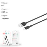 XO NB156 USB Καλώδιο Φόρτισης για Lightning Μαύρο - Image 6