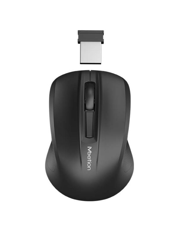 Meetion MT-MINIGO Silent Mini 2.4G Optical Ασύρματο Ποντίκι Μαύρο