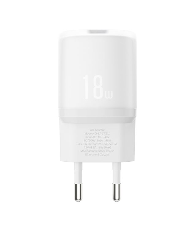 XO L157(EU) QC3.0 18W Φορτιστής Λευκό