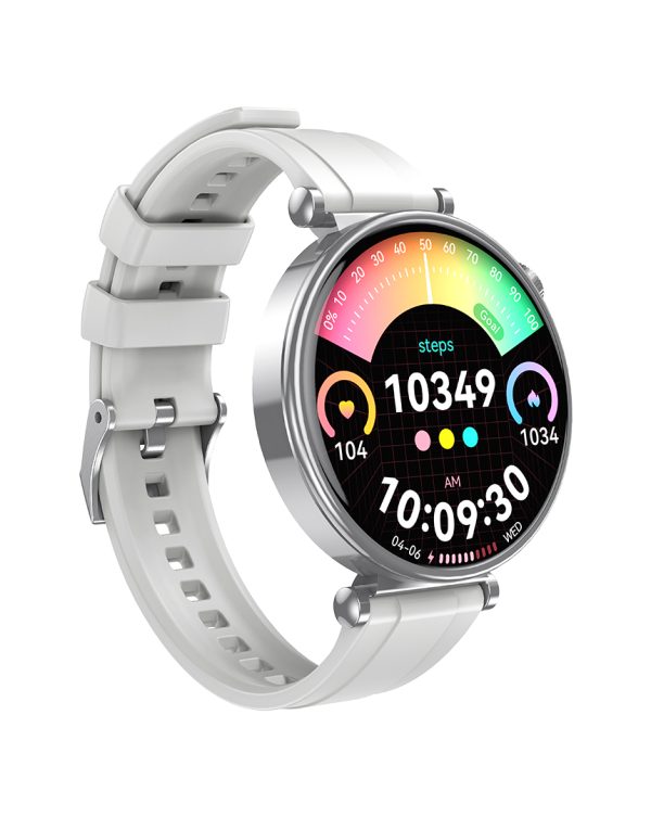 XO GT4 mini AMOLED Smart Αθλητικό Ρολόι SmartWatch Ασημί