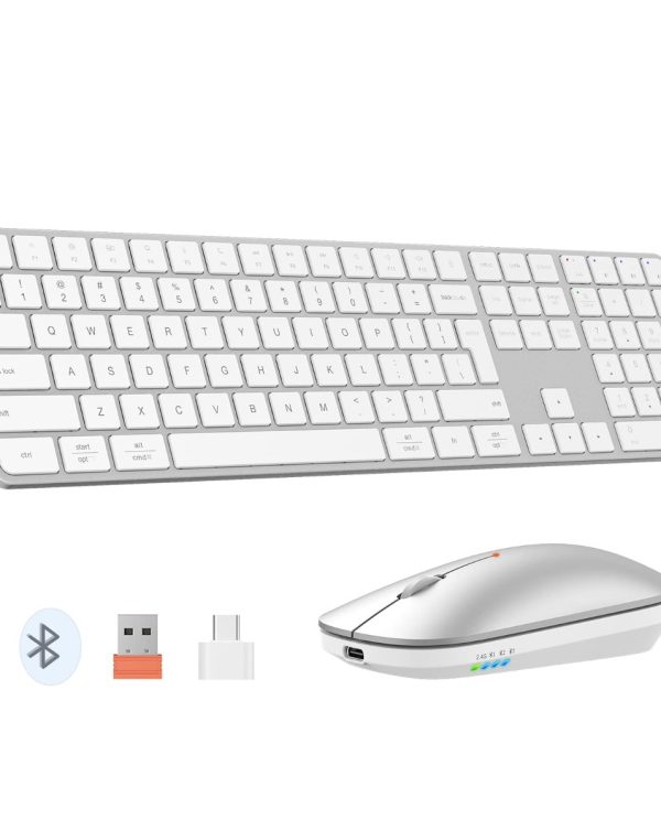 Meetion MT-C230MW Bluetooth Πληκτρολόγιο & Ποντίκι Combo Λευκό US