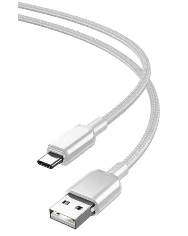 XO NB249 5A PVC Πολύχρωμο Καλώδιο Δεδομένων Τype-C Λευκό