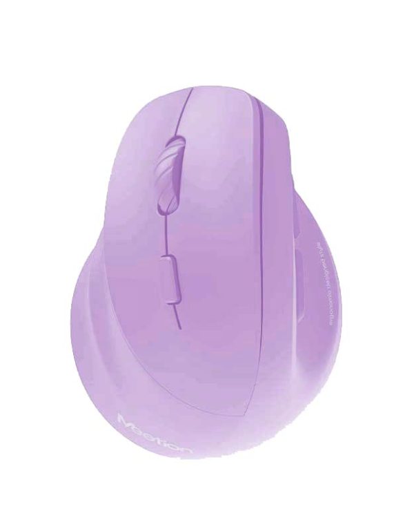 Meetion MT-BTM010L Αριστερό Εργονομικό Ασύρματο Ποντίκι Μωβ