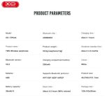 XO T3Pods Bluetooth Ακουστικά (3ης γενιάς) - Image 5