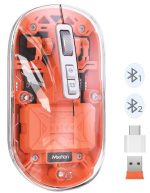 Meetion MT-BTM005 Ασύρματο Ποντίκι Πορτοκαλί - Image 2