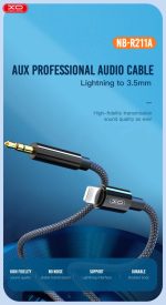 XO NBR211A Μετατροπέας Lightning σε 3.5mm Άσπρο - Image 3