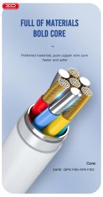 XO NB212 2.1A USB Καλώδιο Φόρτισης για Micro Μαύρο - Image 6