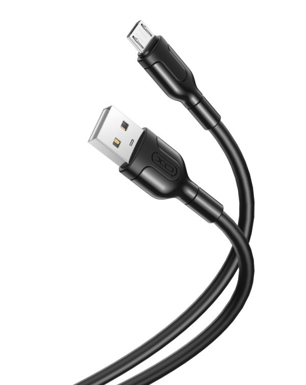 XO NB212 2.1A USB Καλώδιο Φόρτισης για Micro Μαύρο