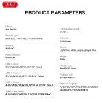 XO PR235 22.5W multiport fast charging powerbank 10000mAh (Λευκό) - Image 5