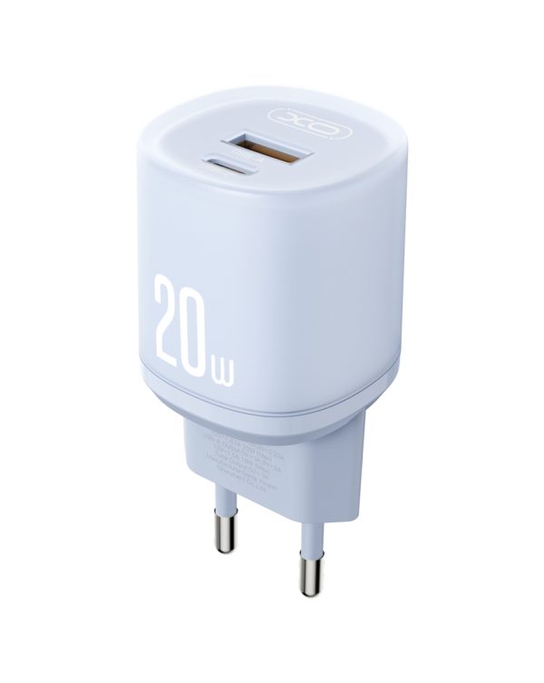 XO L144(EU) PD20W 1USB-A+1USB-C Φορτιστής Μπλε