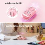 Meetion MT-BTM005 Ασύρματο Ποντίκι Ροζ - Image 5