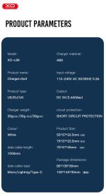 XO L99 2.4A Φορτιστής με Type-C Καλώδιο (NB103) - Image 8