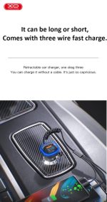 XO BCC07 Φορτιστής Αυτοκινήτου Bluetooth MP3 + 3 Καλώδια με Φώς - Image 6
