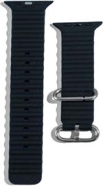 XO BT02B Marine Λουράκι Ρολογιού Σιλικόνης Universal Μαύρο 42/44/45/49mm - Image 2