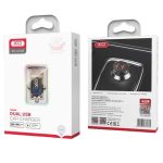 XO CC49 transparent design dual usb 2.4A car charger - Image 8