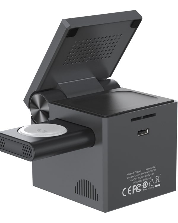 XO CX027 Κινητό /Apple Watch/ TWS 3-σε-1 Ασύρματος φορτιστής 15W