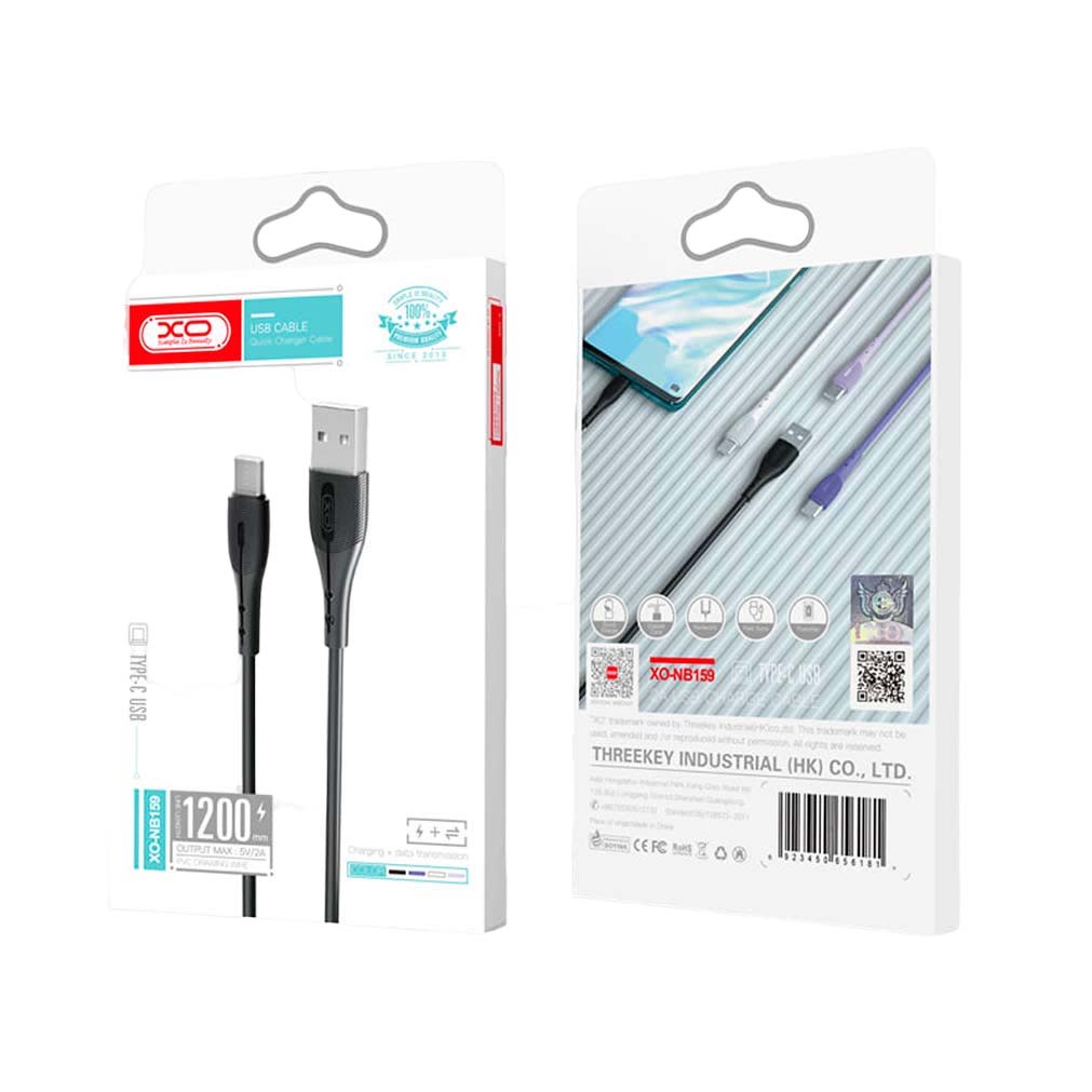XO NB159 2.0A USB Καλώδιο Φόρτισης + Data για Lightning 1.2m Μωβ - Image 6
