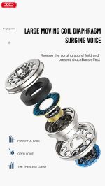 XO EP37 In-ear Handsfree  1.15μ Άσπρο - Image 4