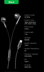 XO EP66 Επίπεδα Ακουστικά Ψηφιακής Αποκωδικοποίησης Crescent Type-C - Image 3