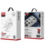 XO CE06(EU) PD 30W GaN lamp display fast Charger - Image 3