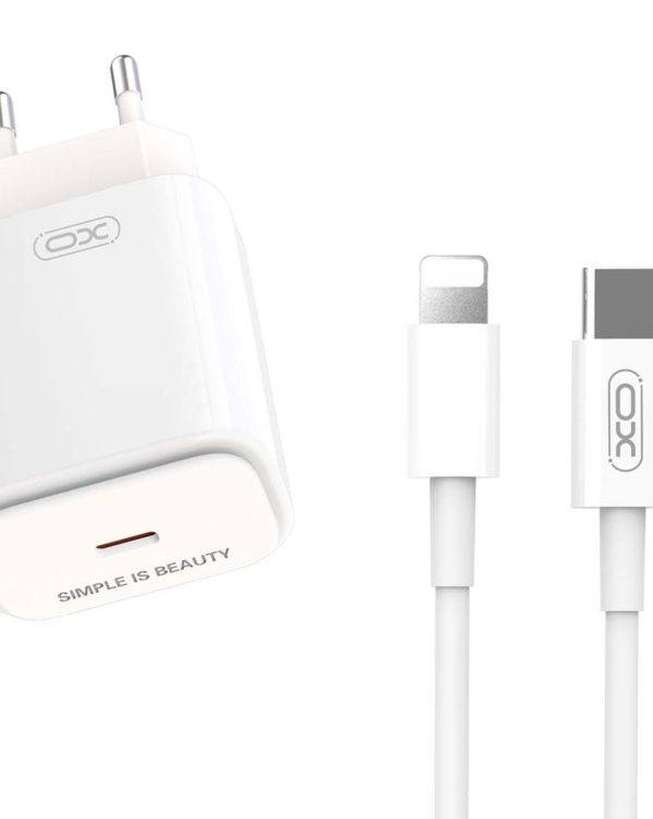 XO L90B EU PD20W Γρήγορος Φορτιστής με Καλώδιο Lightning (NB-Q189A)