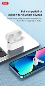 XO EV51 5th Generation Bluetooth Headset White - Image 8