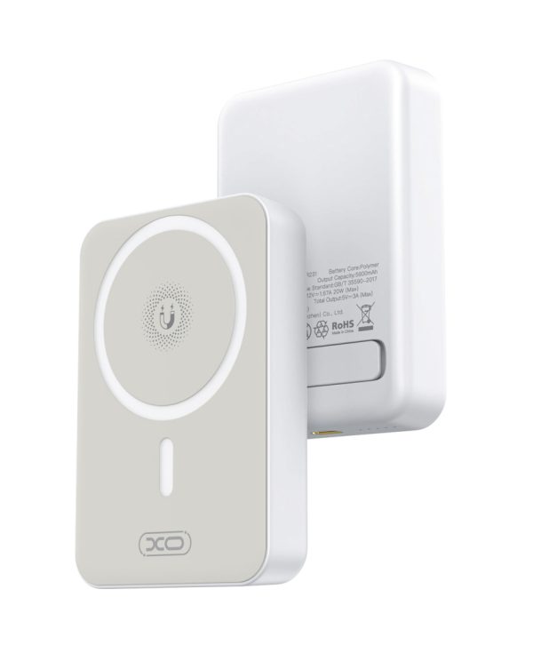 XO PR231 magnetic 15W wireless charging+PD20W fast charging 10000mAh White