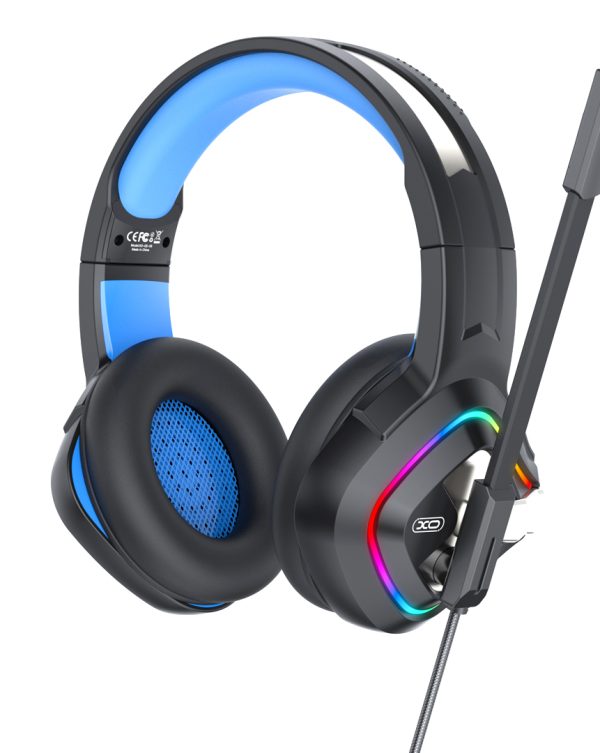 XO GE-08 Static RGB Long Mic Game Ακουστικά USB+Dual 3.5mm