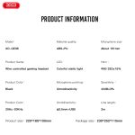 XO GE-08 Static RGB Long Mic Game Ακουστικά USB+Dual 3.5mm - Image 5