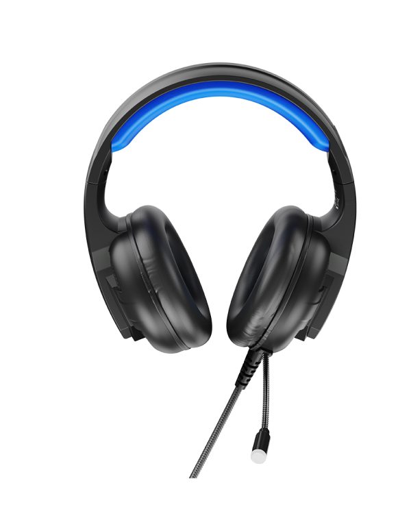 XO GE-09 Static RGB Mic Game Ακουστικά USB+3.5 (με καλώδιο προσαρμογέα)