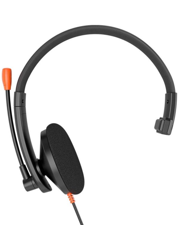 Meetion HP002 Ενσύρματο Ακουστικό Τηλεφωνίας 3.5mm / Μαύρο