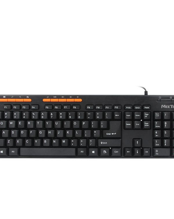 Meetion MT-K600M USB Ενσύρματο Mutilmedia Πληκτρολόγιο