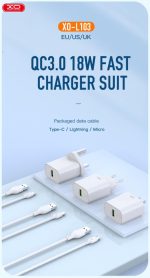 XO L103 (EU) QC3.0 18W Φορτιστής Άσπρο - Image 5
