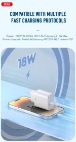 XO L103 (EU) QC3.0 18W Φορτιστής Άσπρο - Image 8