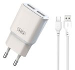 XO L92C EU Διπλός 2.4A Φορτιστής με Καλώδιο Micro