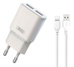 XO L92C EU Διπλός 2.4A Φορτιστής με Καλώδιο Type-c