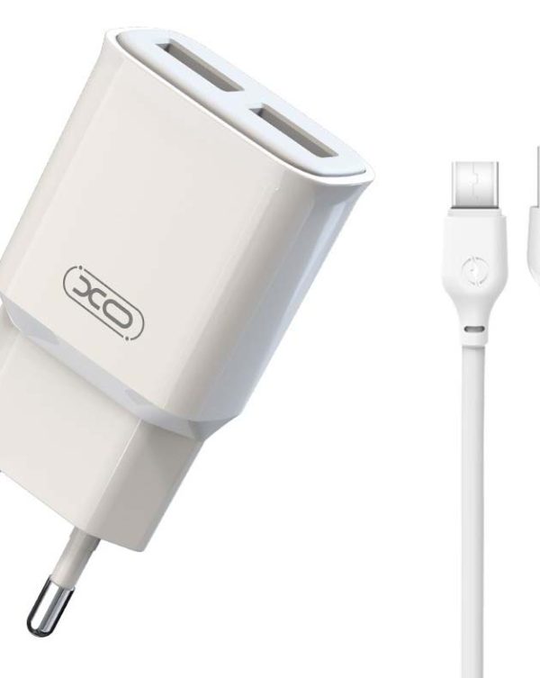 XO L92C EU Διπλός 2.4A Φορτιστής με Καλώδιο Type-c