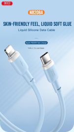 XO NB208A Καλώδιο Φόρτισης TypeC σε Lightning 20W Άσπρο - Image 4