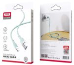 XO NB208 Καλώδιο Φόρτισης + Data Micro 1m Πράσινο - Image 6