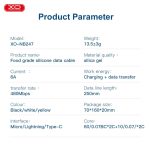 XO NB247 Καλώδιο Φόρτισης + Data Micro 6A 25 εκατοστών Suluo Series - Image 5