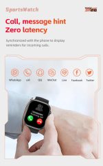 XO M8 PRO Smart Sports Call Watch Ασημί - Image 5